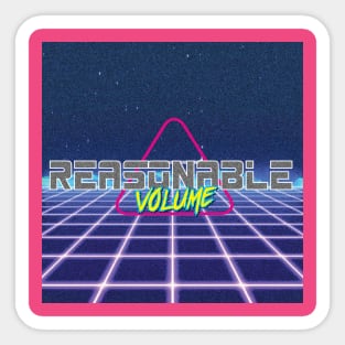 reasonable volume tron tee Sticker